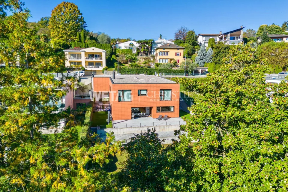Moderne Villa mit Fitnessbereich & Sauna in Lugano–Breganzona