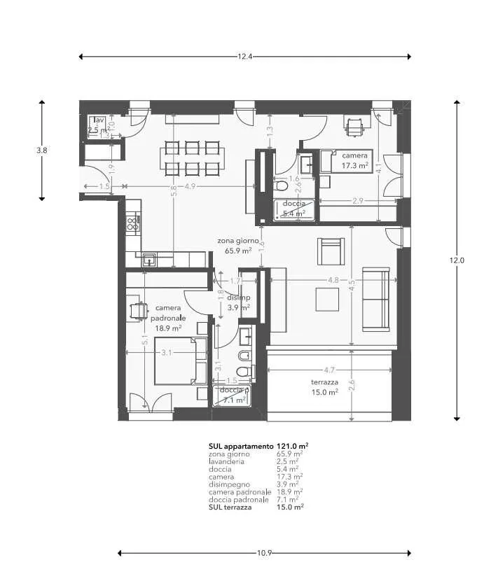 Nuovo appartamento 3.5 locali con balcone – foto 13 di 13
