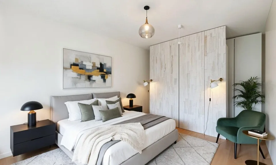 zeitgenössische Wohnung in der Nähe des Stadtzentrums