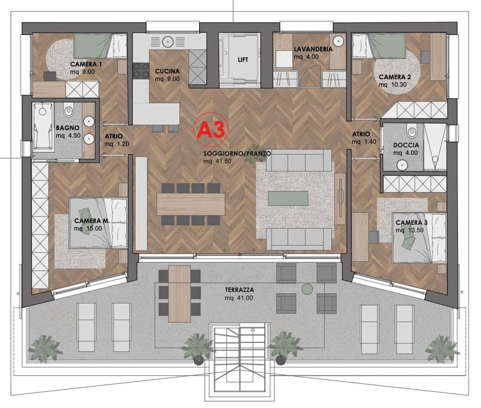Nuovo Attico 5.5 locali alto standing