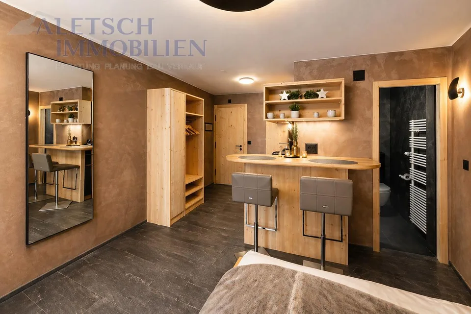 originell renoviertes Studio zur Dauermiete in Zermatt