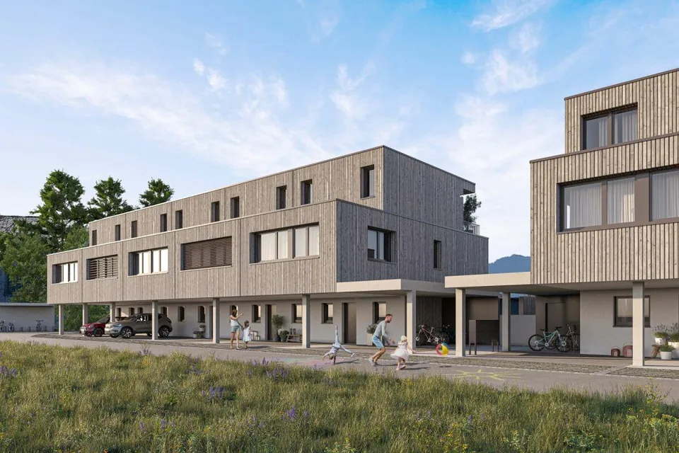 Vivre de manière familiale dans des maisons mitoyennes modernes