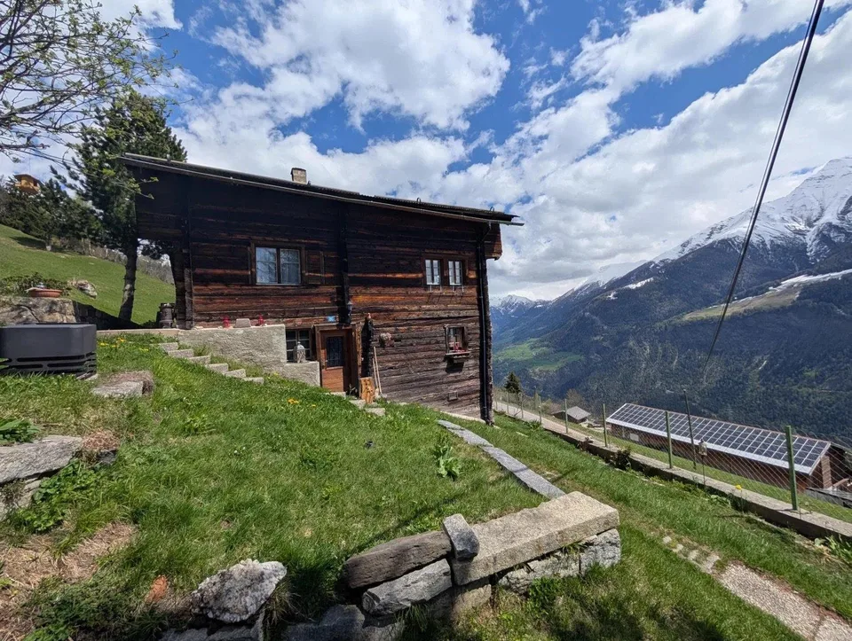 Rustikales Walliserhaus bei der Riederalp