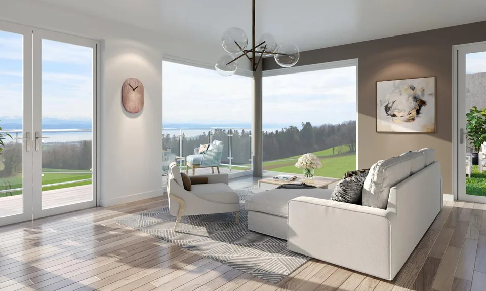 Votre futur appartement avec vue sur le lac à 180°