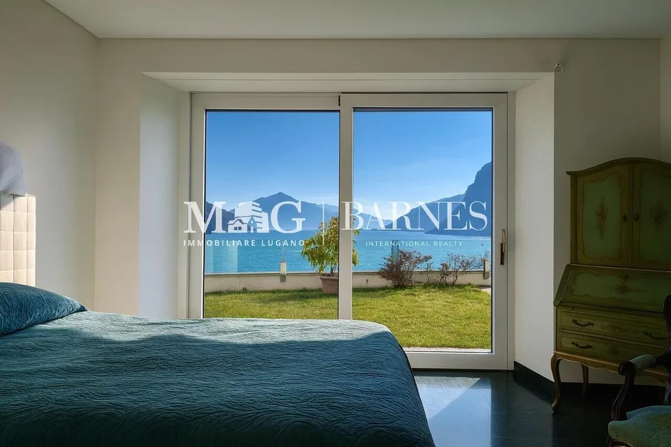 Lugano, Castagnola: Appartamento vista lago con piscina e giardino – Foto 14 von 16