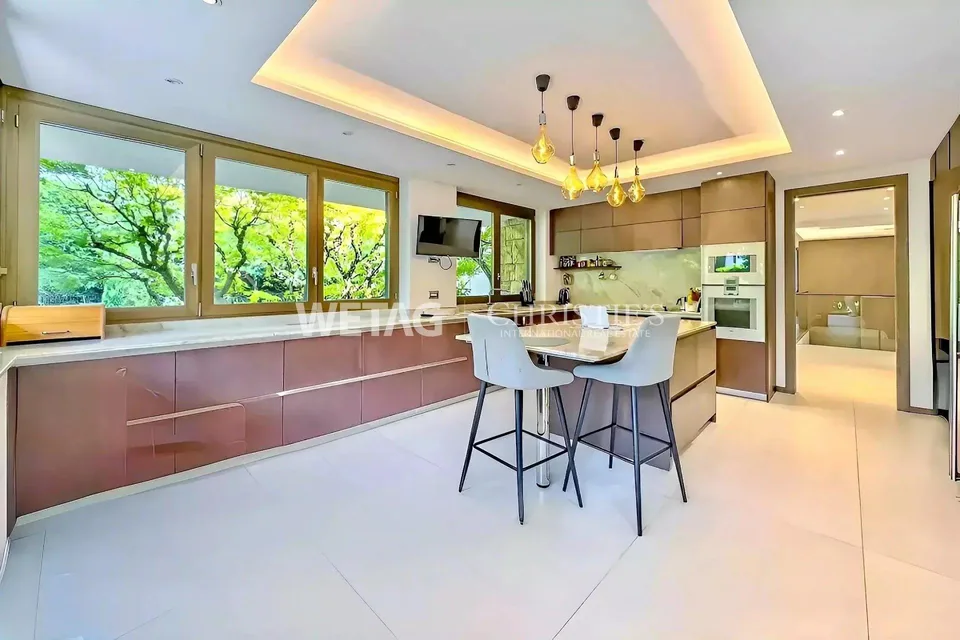 Lugano-Magliaso: magnificent villa with indoor pool, directly on Lake Lugano – photo 7 of 13