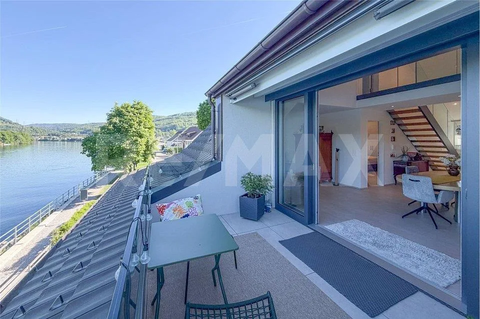 Rheinblick - Sentimento di vacanza - Appartamento-maisonnette 4,5 locali a Wallbach in vendita