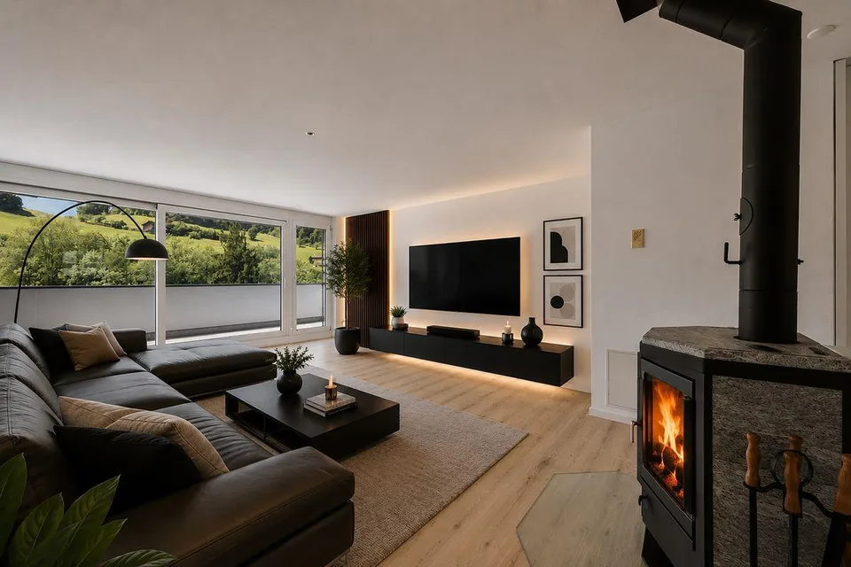 Geräumiges 4.5-Zimmer-Duplex mit Aussicht in Eschenbach