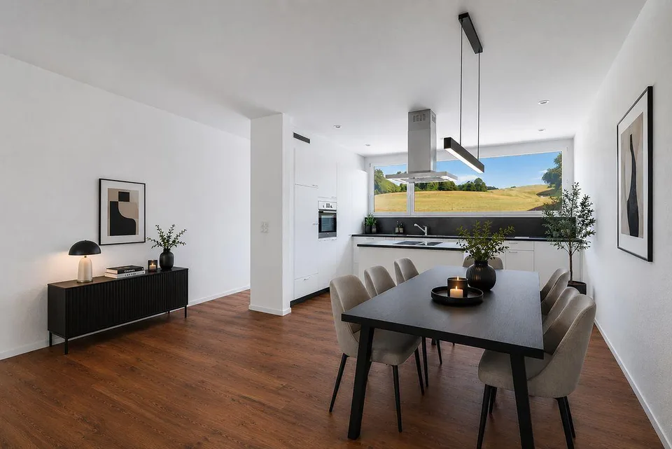 Geräumiges 4.5-Zimmer-Duplex mit Aussicht in Eschenbach