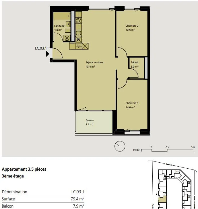 Bello appartamento di 3.5 locali in affitto a Delémont