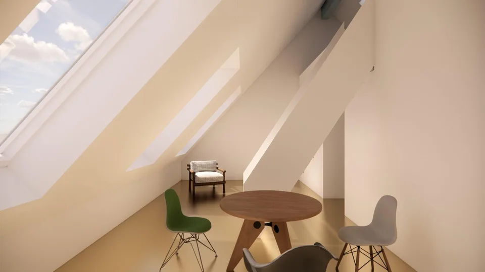 Habiter au-dessus des toits, première occupation après rénovation de haute qualité