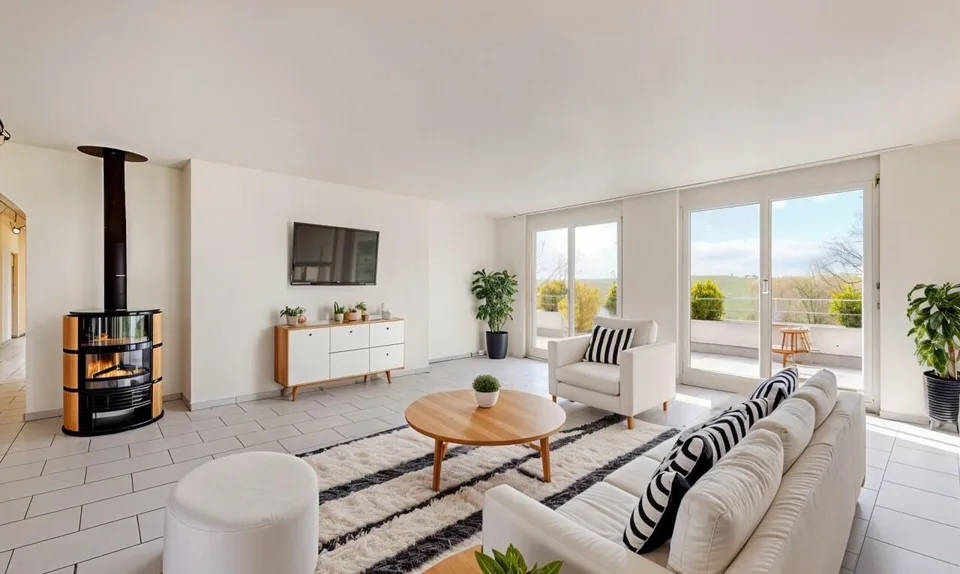 Ampio appartamento con terrazza di 5,5 locali a Düdingen