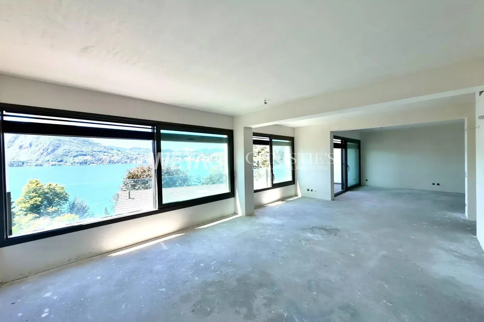 Rohbauwohnung zum Verkauf in Lugano-Castagnola, mit herrlichem Seeb...