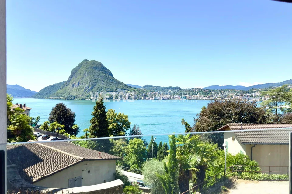 Rohbauwohnung zum Verkauf in Lugano-Castagnola, mit herrlichem Seeb...