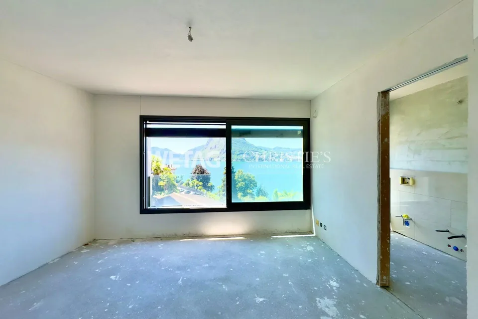 Rohbauwohnung zum Verkauf in Lugano-Castagnola, mit herrlichem Seeb...