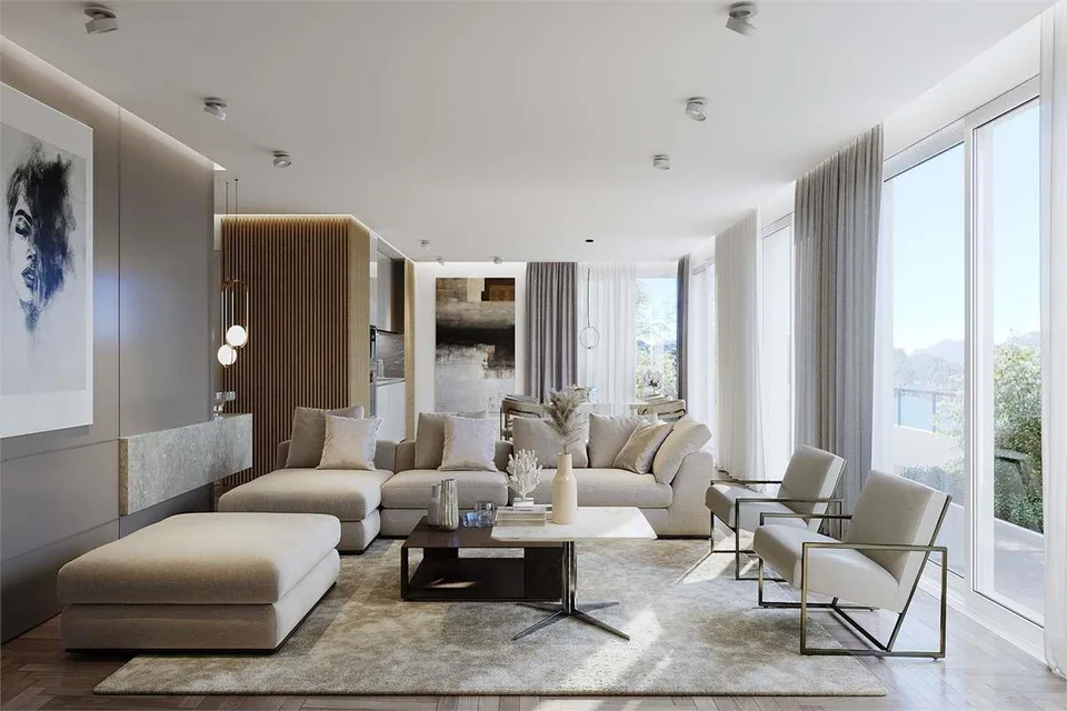 Attika-Duplex-Wohnung von Prestige mit Seeblick - Renovierungsprojekt