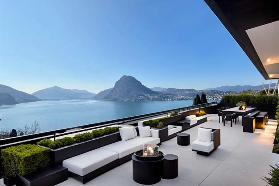 Attico duplex di prestigio con vista lago - Progetto di ristrutturazio