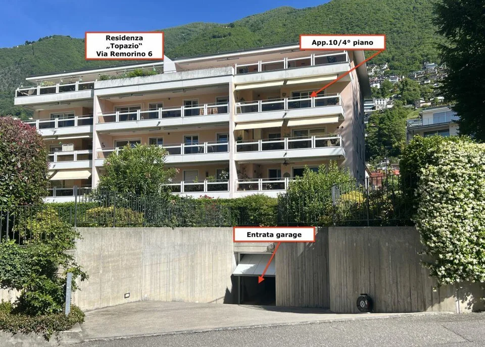 Spazioso appartamento di 4,5 locali con balcone in una splendida posizione tranquilla a Minusio