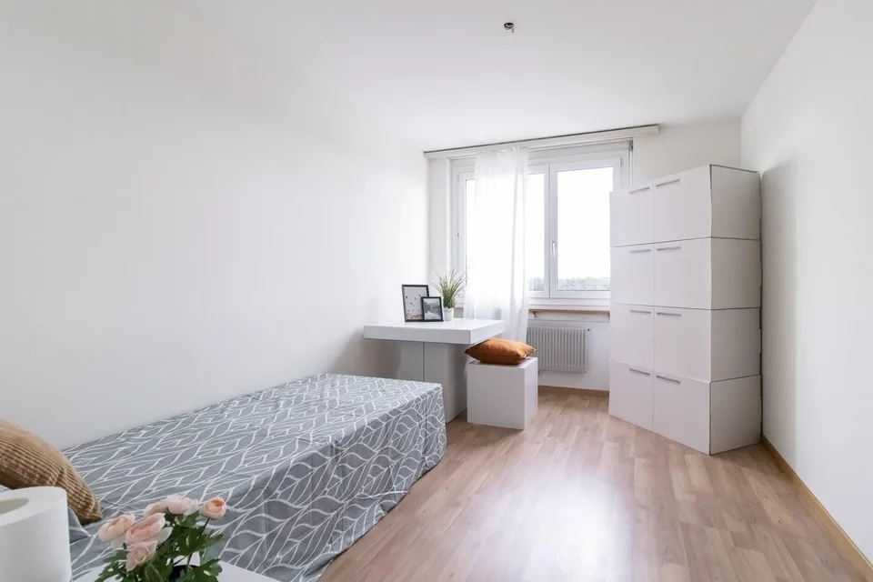 Bello appartamento moderno 3.5 locali con balcone e ambiente verde