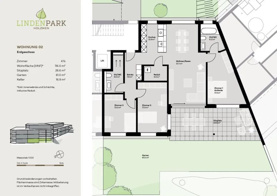 Ankommen & aufblühen: Gartenwohnung Lindenpark – Foto 6 von 8
