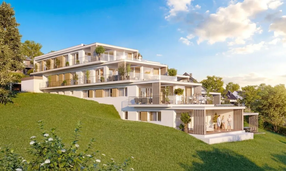 Splendide 3.5 pièces haut de gamme avec terrasse et vue lac