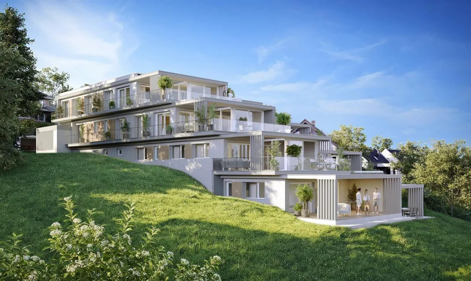 Splendide 3.5 pièces haut de gamme avec terrasse et vue lac