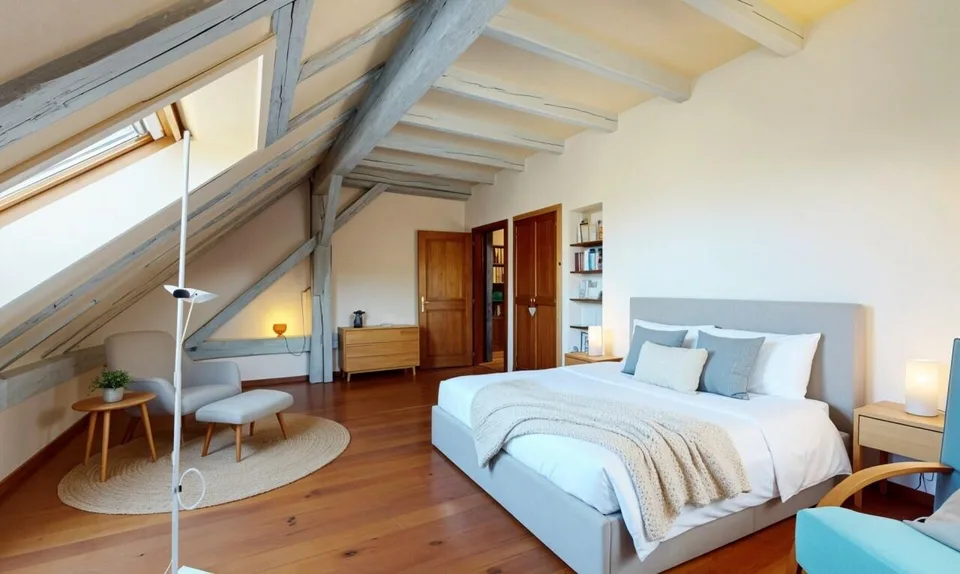 DUPLEX DE CHARME AVEC GRAND POTENTIEL D?AMÉNAGEMENT À SOTTENS