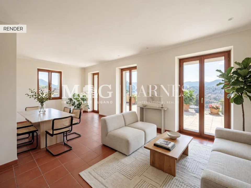 Appartamento 3.5 locali a Ruvigliana con terrazza vista lago di Lugano – photo 8 sur 10