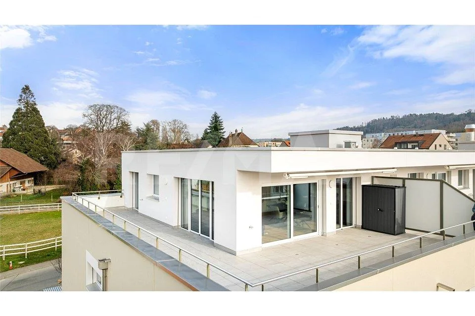 Magnifique attique meublé de 2,5 pièces avec terrasse de 65 m² à Av...