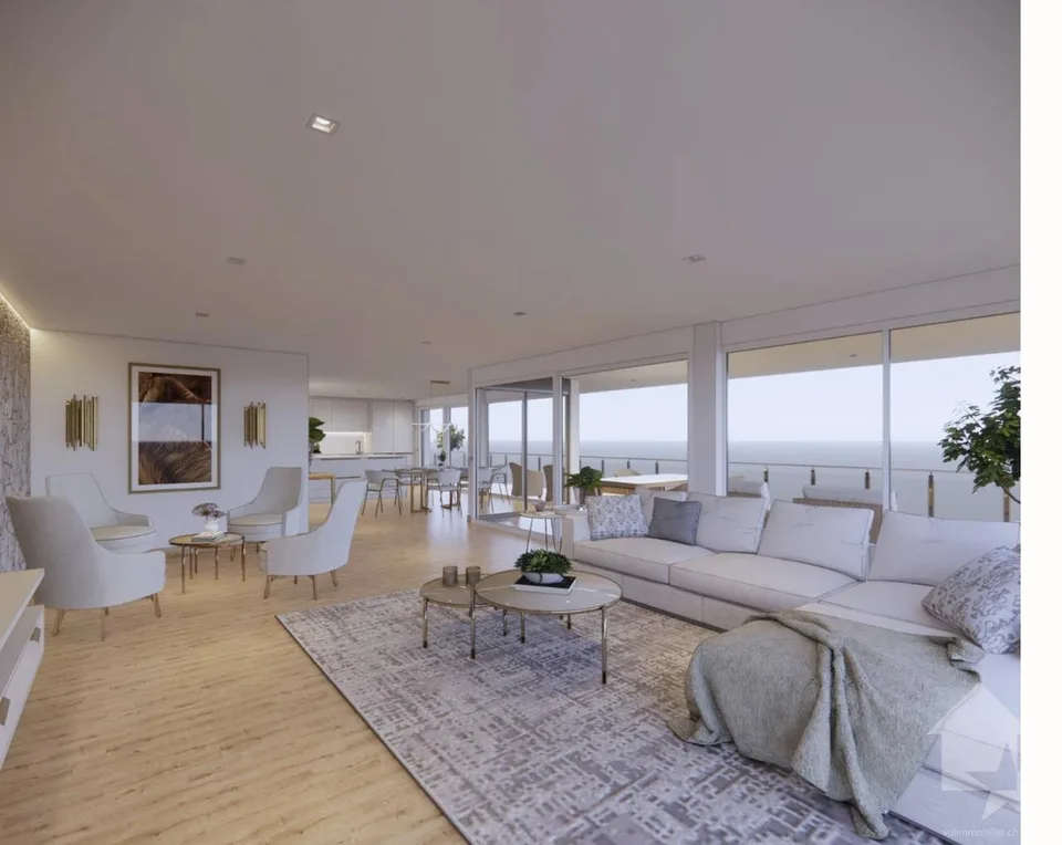 Attique de 4.5 pièces très bien situé avec balcon et terrasse