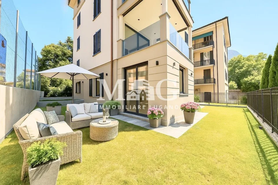 Lugano Centro: Appartamento 4.5 locali con giardino vicino al lago