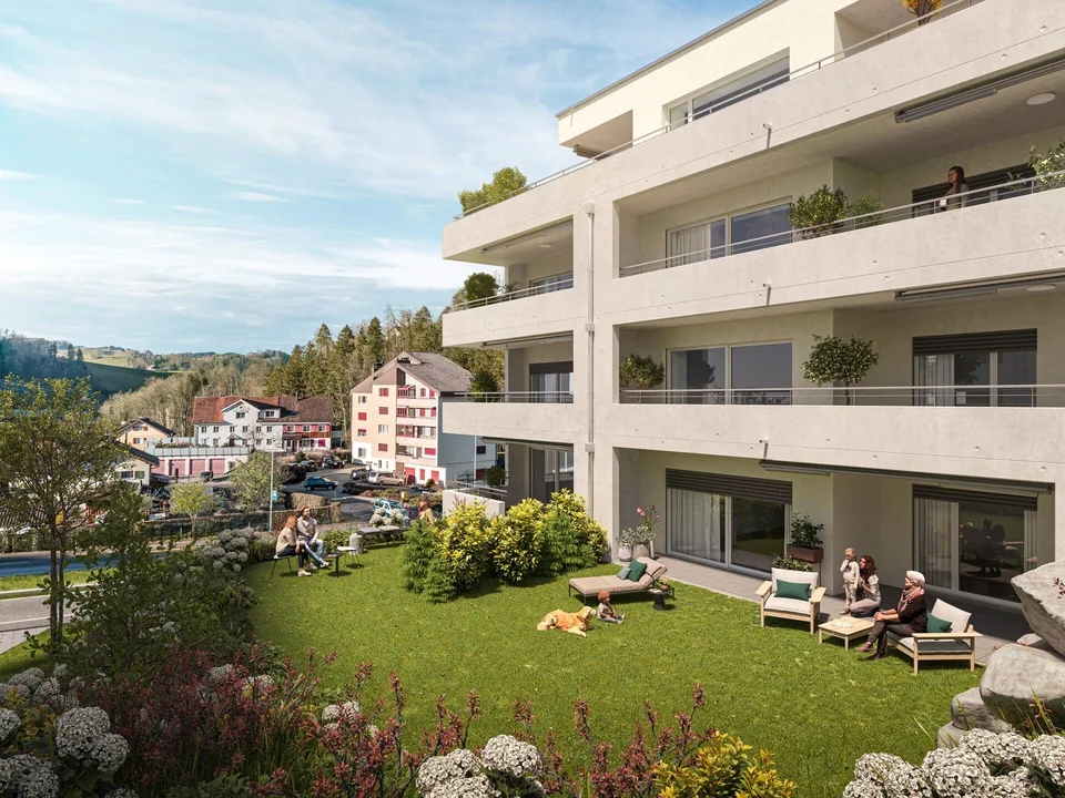 Zeitgemässes Wohnen: Neubauwohnung mit stilvollem Ambiente