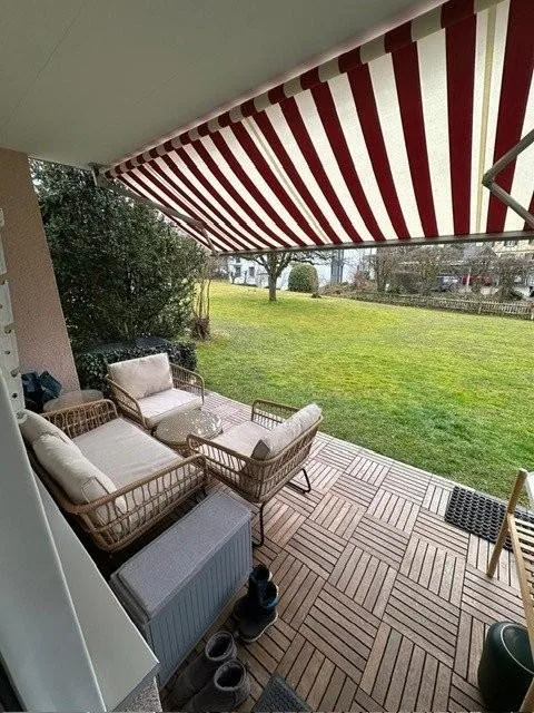 4-Zimmerwohnung im Erdgeschoss mit Sitzplatz