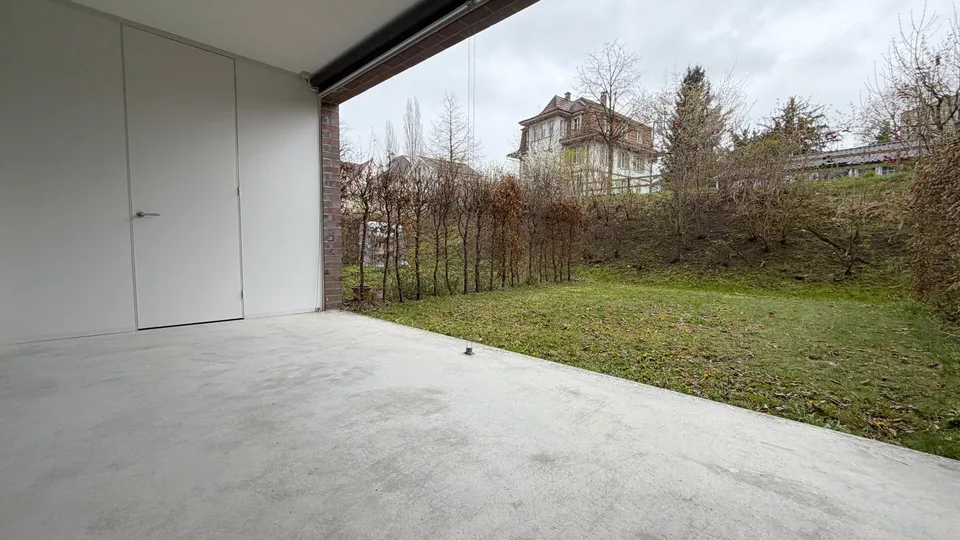 Moderner Wohnkomfort mit Garten – stilvolle 3 ½-Zimmer-Wohnung