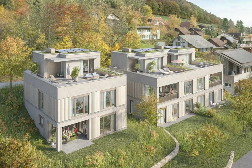 EINFAMILIENHAUS - UNTERDORF MÖNTHAL - Zeitgemässe Architektur mitten im Grünen – Foto 6 von 6
