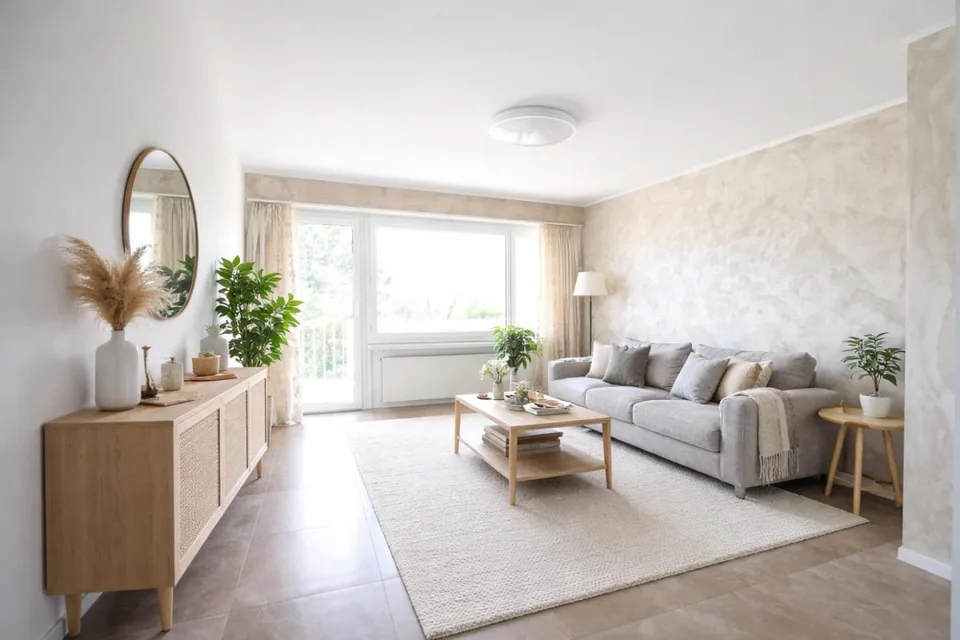 Geräumige und elegant gestaltete Wohnung in ruhiger und dennoch zen...
