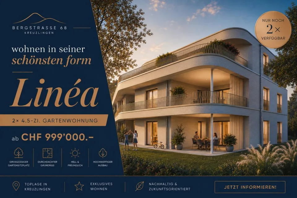Baustart erfolgt! 4.5-Zi. Neubauwohnung mit grossem Garten