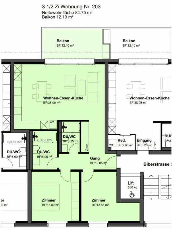 Newly built apartment with balcony "Am Palmenweg": – photo 8 of 8
