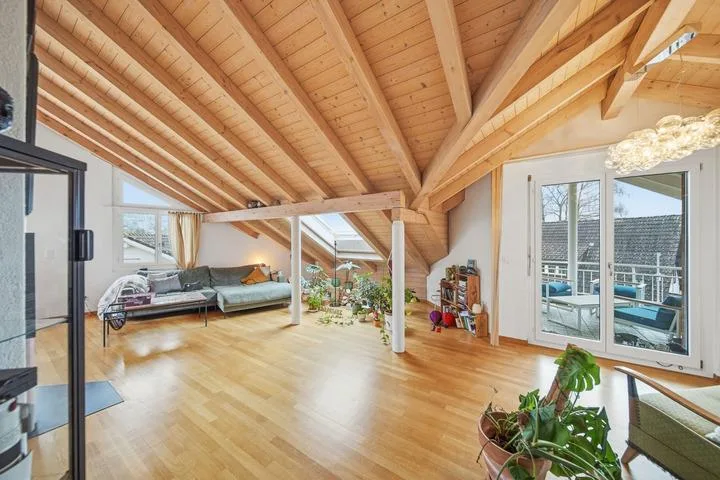 ROOFTOP BAAR - ÉLÉGANT APPARTEMENT MANSARDÉ DE 4.5 PIÈCES
