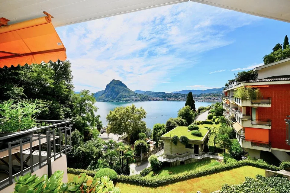 Appartamento con Meravigliosa Vista sul Lago di Lugano e sulla Città