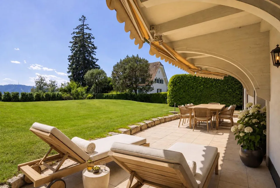 Zürichberg: ruhige Gartenwohnung mit viel Privatsphäre