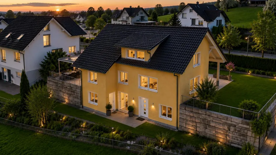 Modernes 10.5-Zimmer-Einfamilienhaus mit Weitsicht, Minergie-Standa...