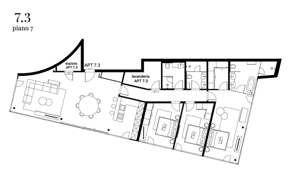 Attico in vendita a Lugano 4,5 locali con terrazza, giardino e vista – foto 17 di 17