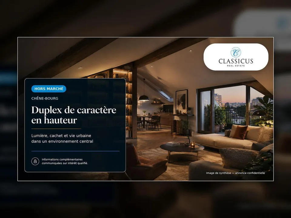 Duplex de caractère avec balcon, volumes mansardés et charme rare