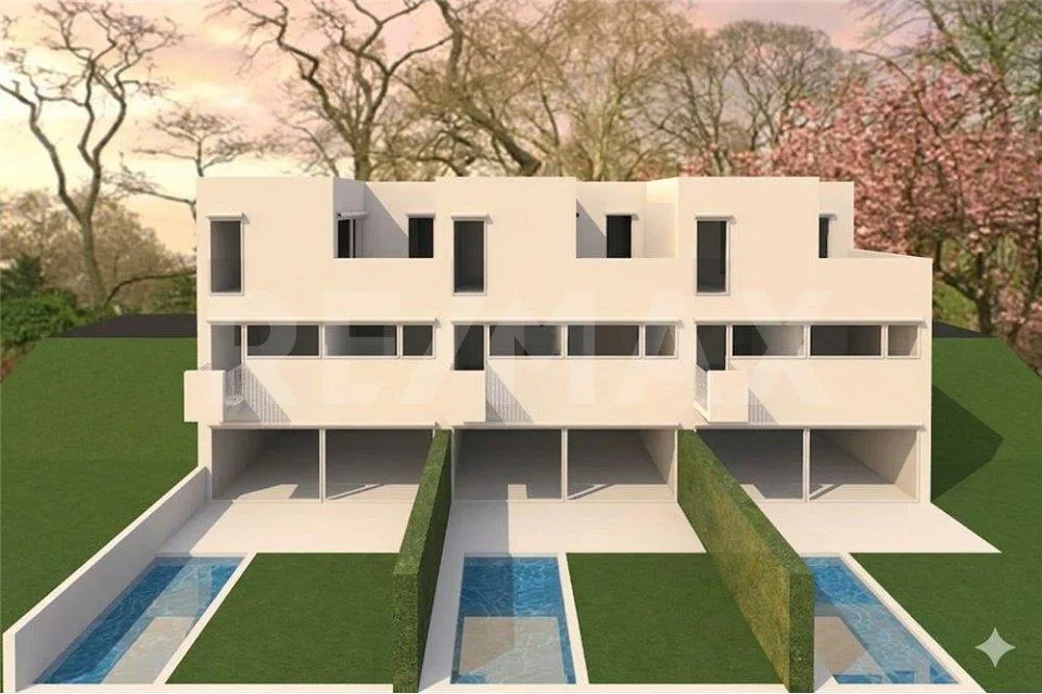 Progetto residenziale di tre villette a schiera