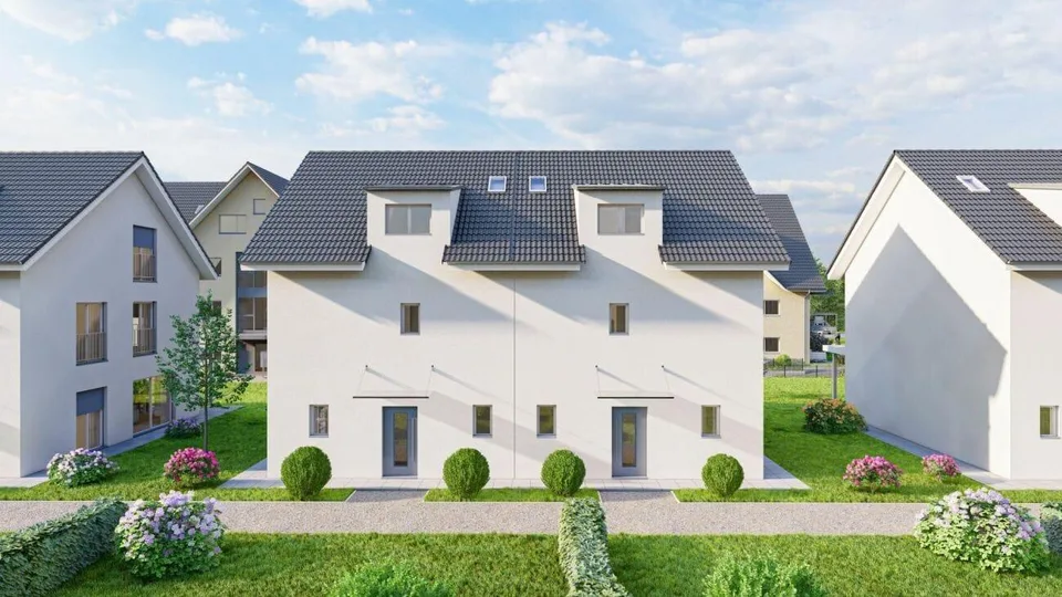 Nouvelle construction de maison mitoyenne 6.5 pièces avec jardin à Saland