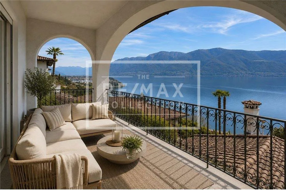 Bella villa con stupenda vista lago ad Ascona