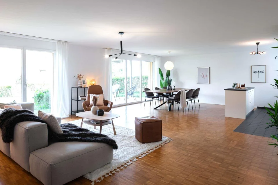 Qualité de vie sur le Rhin - Appartement en propriété avec espace de jardin à Dachsen