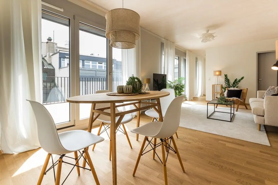 Exclusive attic living – an impressive rooftop terrace above the city roofs