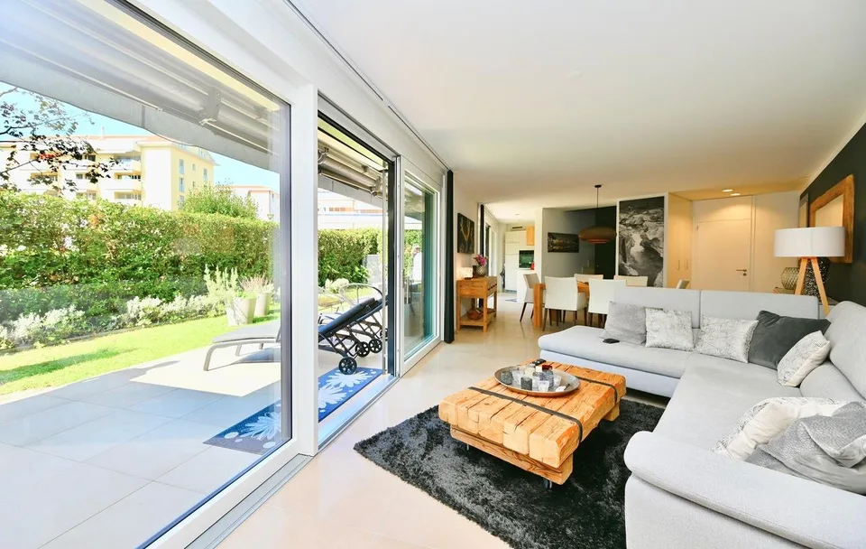 Duplex moderno di 3,5 locali con stato di residenza secondaria e giardino privato